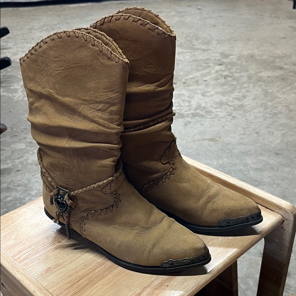 Women's Zodiac Tan Leather Western Boots